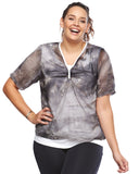 Double Tee Sports Top | Plus Size Activewear