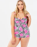 Bronte One Piece Swim Short Suit | Plus Swimwear