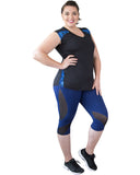 Simple and elegant Andi Sleeveless Sports Top | Curvy Chic Sports