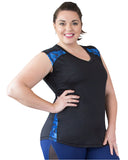 Simple and elegant Andi Sleeveless Sports Top | Curvy Chic Sports