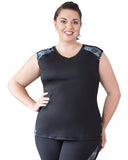 Andi Sleeveless Plus Size Sports Tops | Curvy Chic Sports