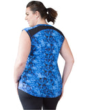 Beautiful Blue Andi Sleeveless Sports Top | Curvy Chic Sports