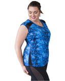 Beautiful Blue Andi Sleeveless Sports Top | Curvy Chic Sports