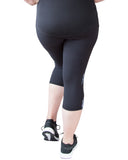 Plus Size Mesh Sculpt Tights with animal print | Curvy Chic Sports