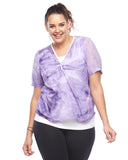 Double Tee Sports Top | Plus Size Activewear