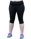 Front Mesh Sculpt Pocket Tights | Plus Activewear | Lowanna
