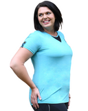 Side view Zest Plus Size Sports Top from Lowanna Australia