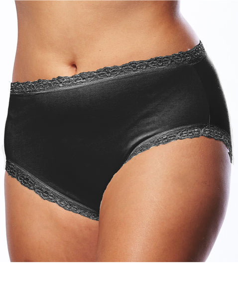 Lace Edged Cotton Underwear | PLus Size Underwear