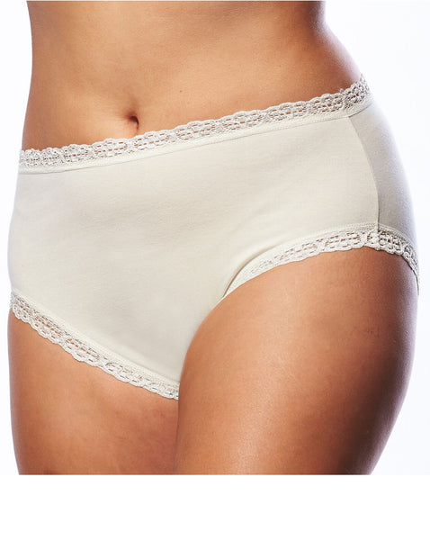 Lace Edged Cotton Underwear | PLus Size Underwear