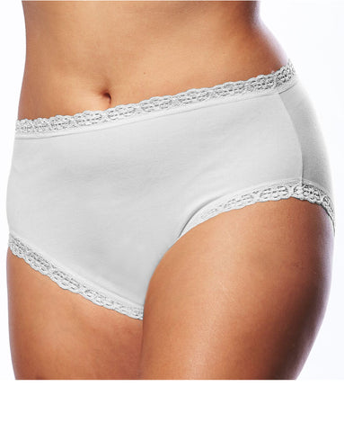 Lace Edged Cotton Underwear | PLus Size Underwear