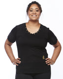 Serene Short Sleeve Sports Shirt by Lowanna Australia - Plus Size Sportswear