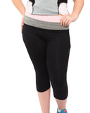 Two Tone Sculpt Tights | Plus Size Activewear