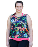 Boot Camp Babe Stretch Mesh Top with Singlet | Plus Size Fitness