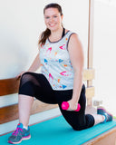 Boot Camp Babe Stretch Mesh Top with Singlet | Plus Size Fitness