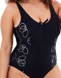 Manyana One Piece - Side View | Plus Size wimwear