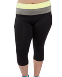 Two Tone Sculpt Tights | Plus Size Activewear