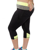 Two Tone Sculpt Tights | Plus Size Activewear