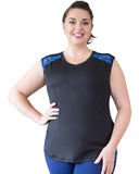 Simple and elegant Andi Sleeveless Sports Top | Curvy Chic Sports