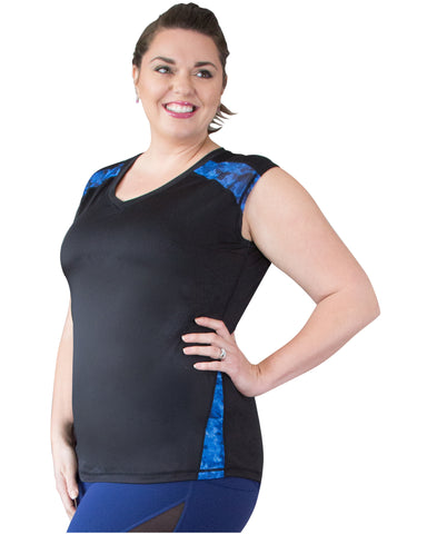 Simple and elegant Andi Sleeveless Sports Top | Curvy Chic Sports