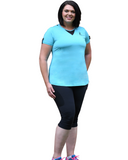 Zest Short Sleeve Shirt | Plus Size Sports Top | Lowanna Australia